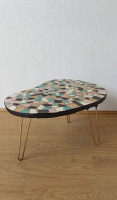 Unusual Coffee Table on Three Legs., 1960s-ZEF-1729987