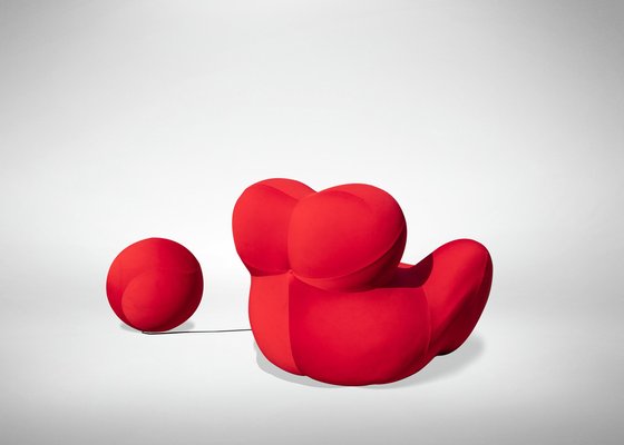 Up DU5 and DU6 Armchair and Ottoman by Gaetano Pesce for B&B, 1970s, Set of 2-ZCI-2029237