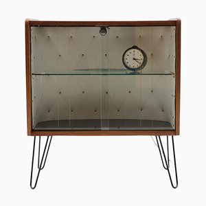 Upcycled Display Cabinet with Glass, Czechoslovakia, 1960s-TZ-1194283