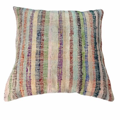 Upcycled Turkish Tapis Kelim Pillow Cover-AIV-820818