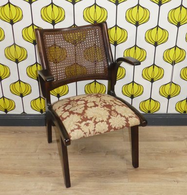 Upholstered Armchair with Viennese Wickerwork-AFE-1822683