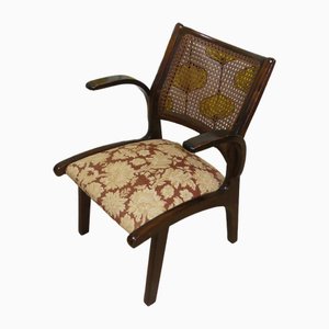 Upholstered Armchair with Viennese Wickerwork-AFE-1822683