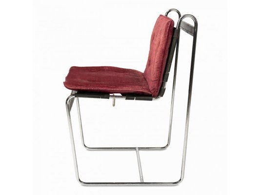 Upholstered Chair in Chromed Steel-ENV-1728505