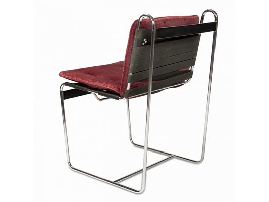 Upholstered Chair in Chromed Steel-ENV-1728505