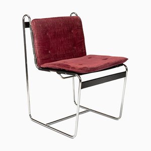 Upholstered Chair in Chromed Steel-ENV-1728505