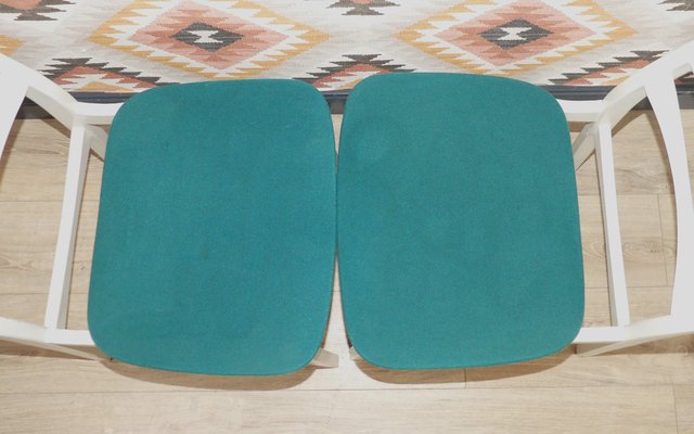 Upholstered Dining Room Chairs, 1960s, Set of 4-AFE-1420316