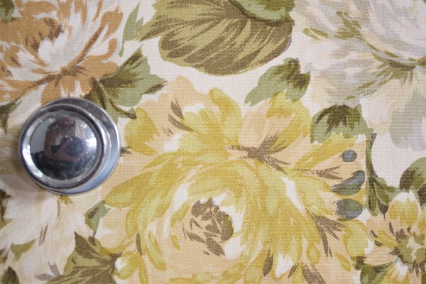 Upholstered Doors in Floral Fabric, 1950s, Set of 5-KNM-1384704