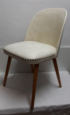 Upholstered Side Chair with Round Back, 1960s-HOI-787339