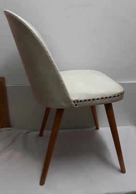 Upholstered Side Chair with Round Back, 1960s-HOI-787339