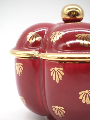 Upsala-Ekeby Red Rubin Jar by Arthur Percy for Upsala Ekeby Gefle, Sweden, 1940s-JZC-2042197