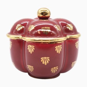 Upsala-Ekeby Red Rubin Jar by Arthur Percy for Upsala Ekeby Gefle, Sweden, 1940s-JZC-2042197