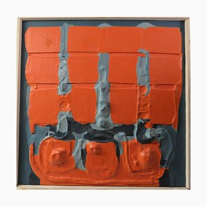 Ursula Stock, Sculptural Painting, 1967, Wood & Plaster-RCH-1388847