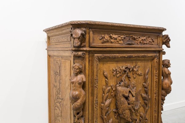 Uruguayan Carved Cabinet, 19th Century-UJE-1233546