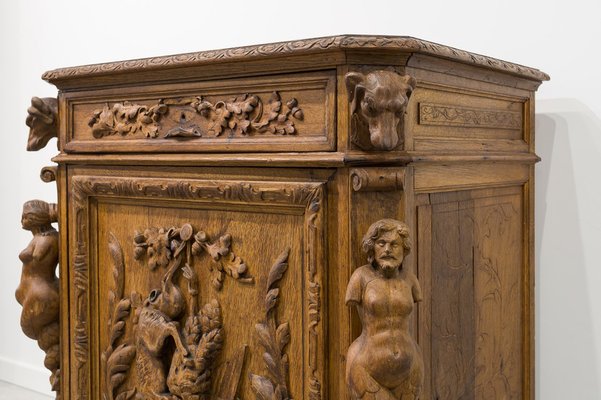 Uruguayan Carved Cabinet, 19th Century-UJE-1233546