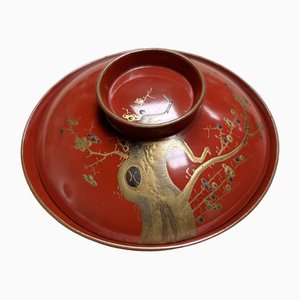 Urushi Maki-E Rice Bowls with Sakura Decor, Japan, 1920s, Set of 8-DWL-1691225