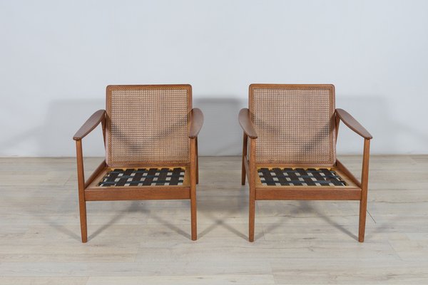 USA 247 Lounge Chairs by Folke Ohlsson for Dux, 1960s, Set of 2-NIT-1332611