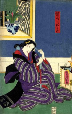 Utagawa Kunisada, The Geisha Otomi, Woodcut Print, 1860s-ZCI-1165448