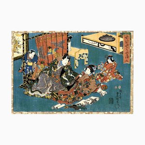 Utagawa Kunisada, The Radiant Prince Genji, Woodcut Print, 1850s-ZCI-1769864