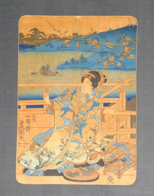 Utagawa Kunisada (Toyokuni III), Woman, Woodcut, 1830s-ZCI-2025059