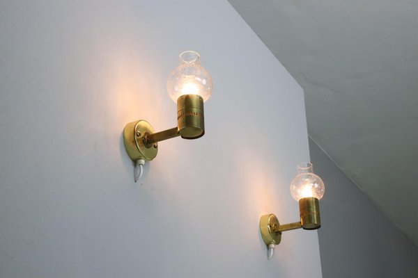 V-220 Wall Lights by Hans-Agne Jakobsson, 1960s, Set of 2-DXL-1116617