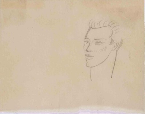 Valentine Hugo, Portrait of a Young Man, Drawing, Mid 20th century-ZCI-1781805