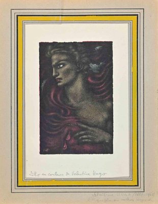 Valentine Hugo, Revenge, Original Lithograph, Mid 20th-Century-ZCI-1281569