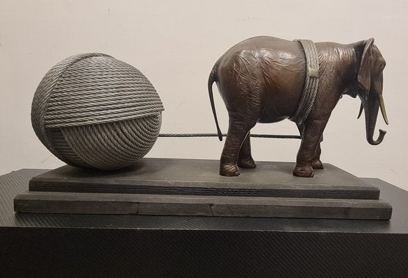 Valeriano Trubbiani, Elephant, 1981, Bronze & Aluminum Sculpture-RPW-1800632