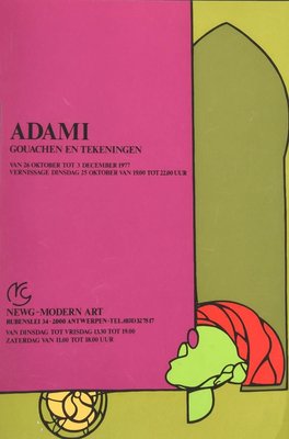 Valerio Adami, Valerio Adami Is A, Vintage Offset and Screen Print Poster, 1977-ZCI-884294