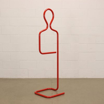 Valet Stand in Red Lacquered Steel, 1980s-VMM-1317220