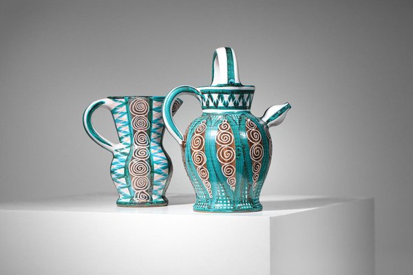 Vallauris Ceramic Pitcher by Robert Picault, 1960s-YU-1800690