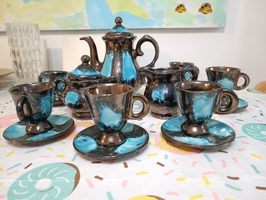 Vallauris Tea Set, 1930s, Set of 15-ZVO-1399283