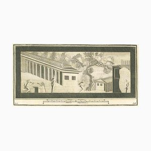 Various Artists, Roman Temple Fresco, Etching, 18th Century-ZCI-1788556