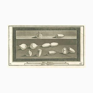 Various Authors, Still Life Pompeian Fresco, Etching, 18th Century-ZCI-1788760