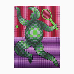 Vasarely - "Tennis Player" - 1977 1977-ICD-696597