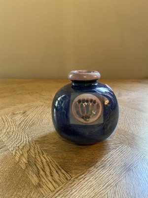 Vase Boule Signed Frères Cloutier-TEP-1310815