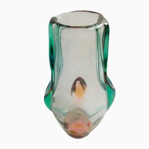 Vase by Josef Hospodka for Chribsa Glas, 1950s-WK-773534