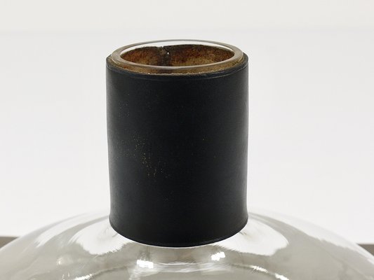 Vase Decanter with Black Leather Top by Carl Auböck, 1950s-MWV-1793433