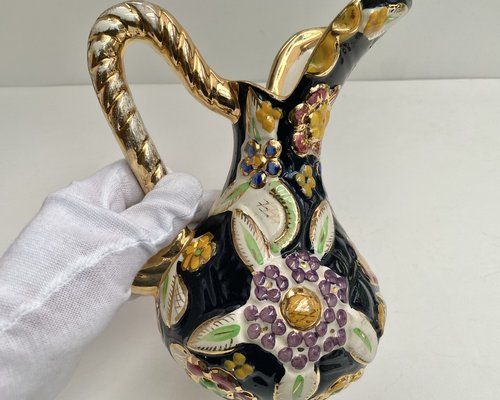 Vase Enamelled Ceramic Pitcher, 1950-GYX-1771363