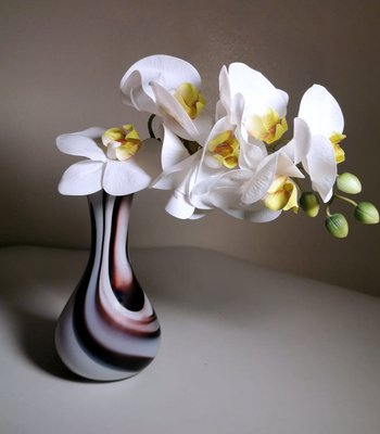 Vase in Colored Opaline Murano Glass by Moretti Carlo, 1970s-QRS-1436297