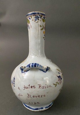 Vase in Earthenware from Nevers Camille Rulas Jules Brion, 1782-QKG-1743442