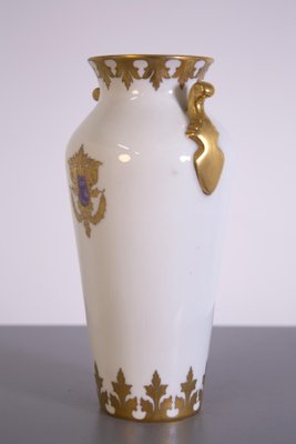 Vase in Gold Painted Porcelain by Arrigo Finzi, 1950s-RCE-1099809