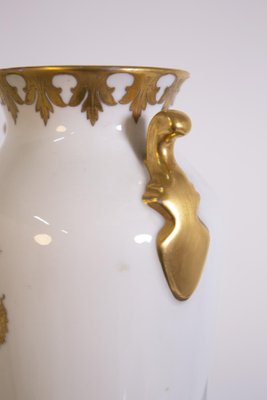 Vase in Gold Painted Porcelain by Arrigo Finzi, 1950s-RCE-1099809