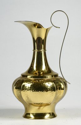 Vase in Hand-Beaten Brass by B. Bellotto, Italy, 1990-RAQ-1394265