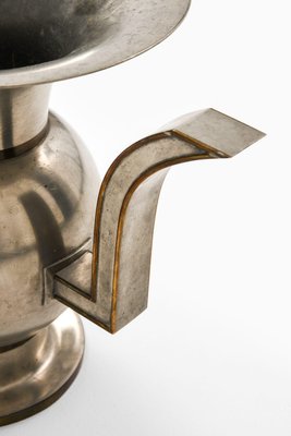 Vase in Pewter and Brass attributed to Nils Fougstedt, 1929-SC-2022134