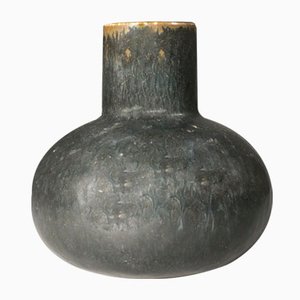 Vase in Stoneware with Black Glaze by Carl-Harry Stålhane for Rörstrand-SGX-1388725