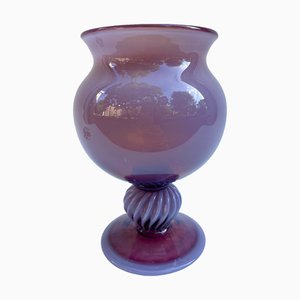 Vase on Base in Krakow Glass, Poland, 1960s-FSD-1347709