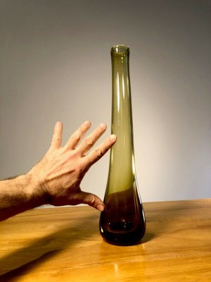 Vase Soliflore in Blown Glass by Claude Morin, 1960s-NLF-1309393