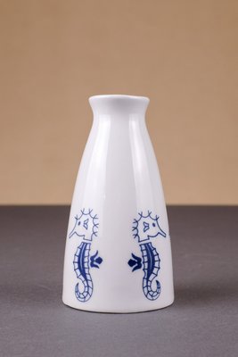 Vase with Seahorse Decoration from VEB Porzellanmanufaktur Wagner & Apel, 1970s-YGX-692636