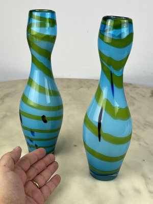 Vases in Murano Polychrome, 1970s, Set of 2-YST-1743568