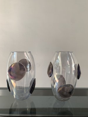 Vases With Murano Glass Patterns from Costantini Murano, 1990s, Set of 2-RJQ-981717